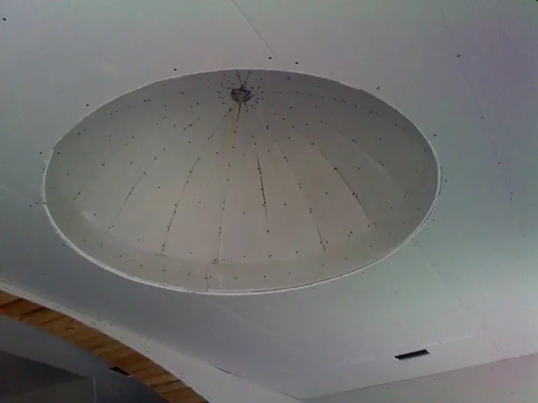 Dome ceiling  in progress and finished