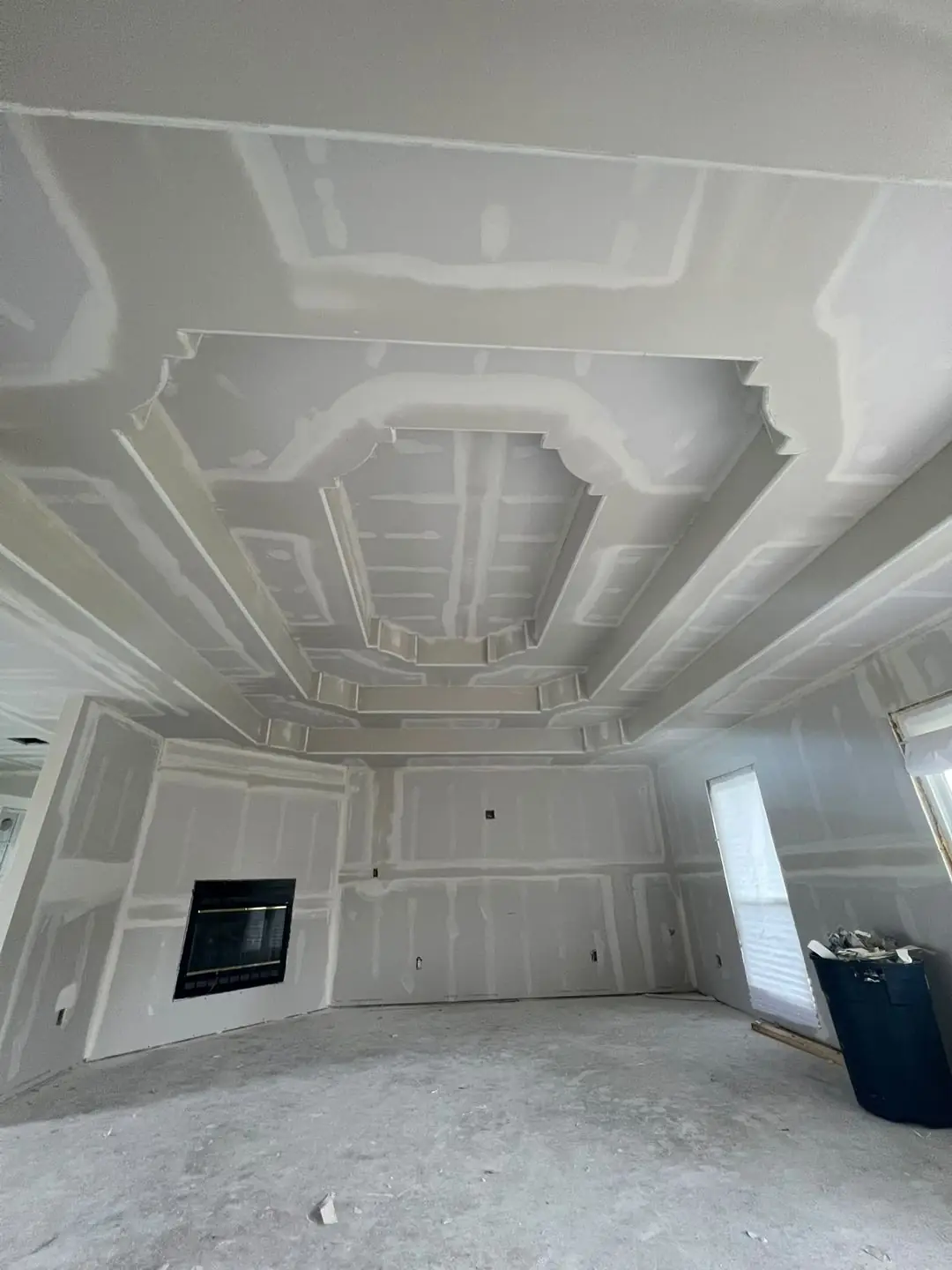 Dome/coffered/tray ceilings, living room drywall
