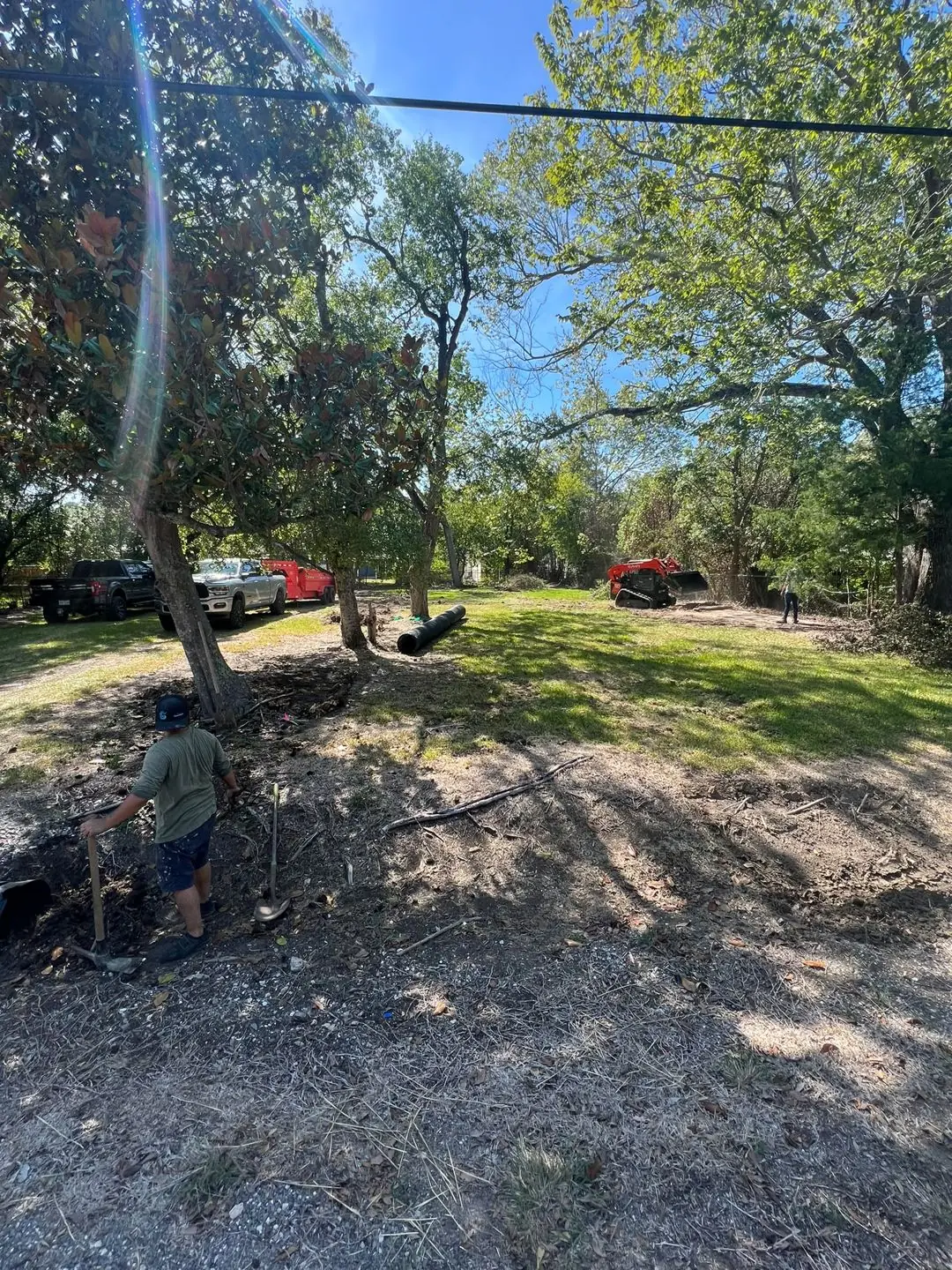 Lot being cleared before a build