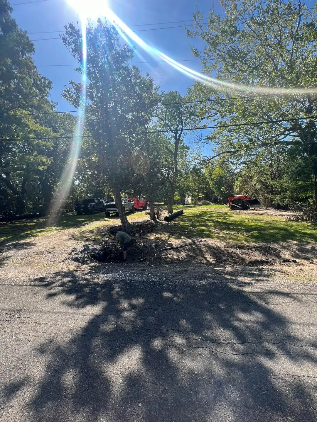 Cleared lot ready for site work