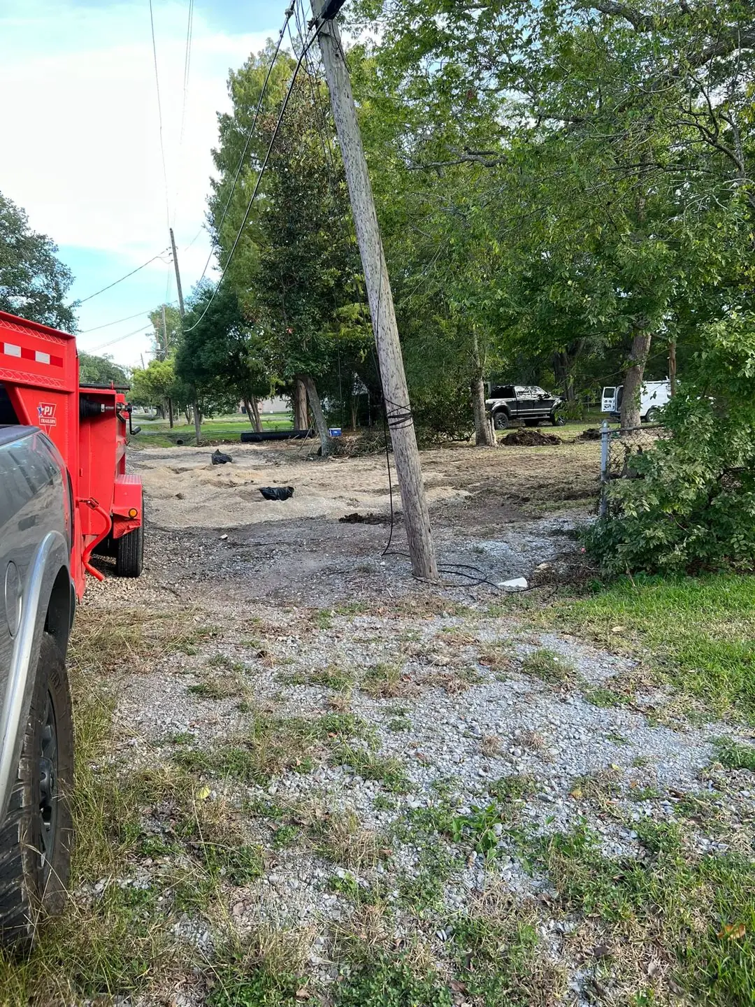 Lot cleared down to dirt